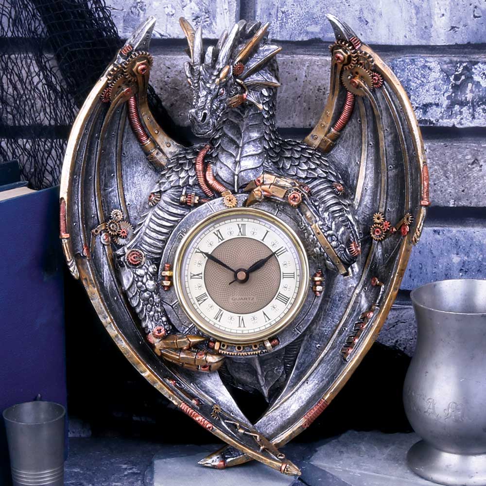 Dracus Horologium Steampunk Dragon Wall Clock: 1 - Clocks By Gift Moments