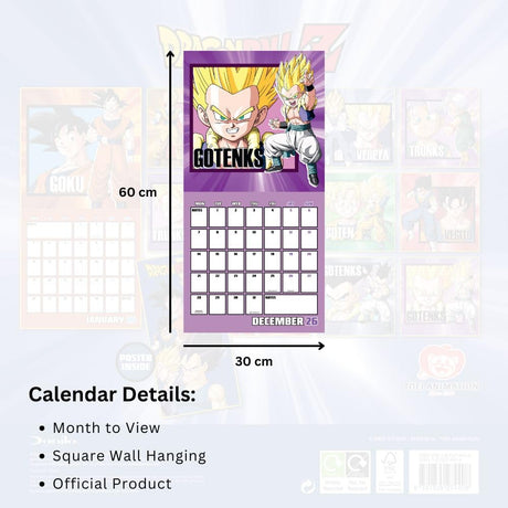 Dragon Ball Z Square Calendar 2026: 5 - Calendars By Dragon Ball