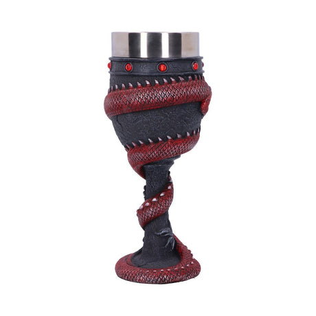Dragon Coil Goblet Red 20cm: 5 - Goblets & Chalices By NN Designs