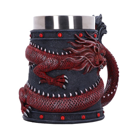 Dragon Coil Tankard Red 16cm: 5 - Tankards By NN Designs