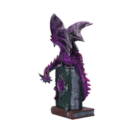 Dragon Fable Purple Dragon on Book Figurine 24cm: 3 - Figures & Collectables By Gift Moments