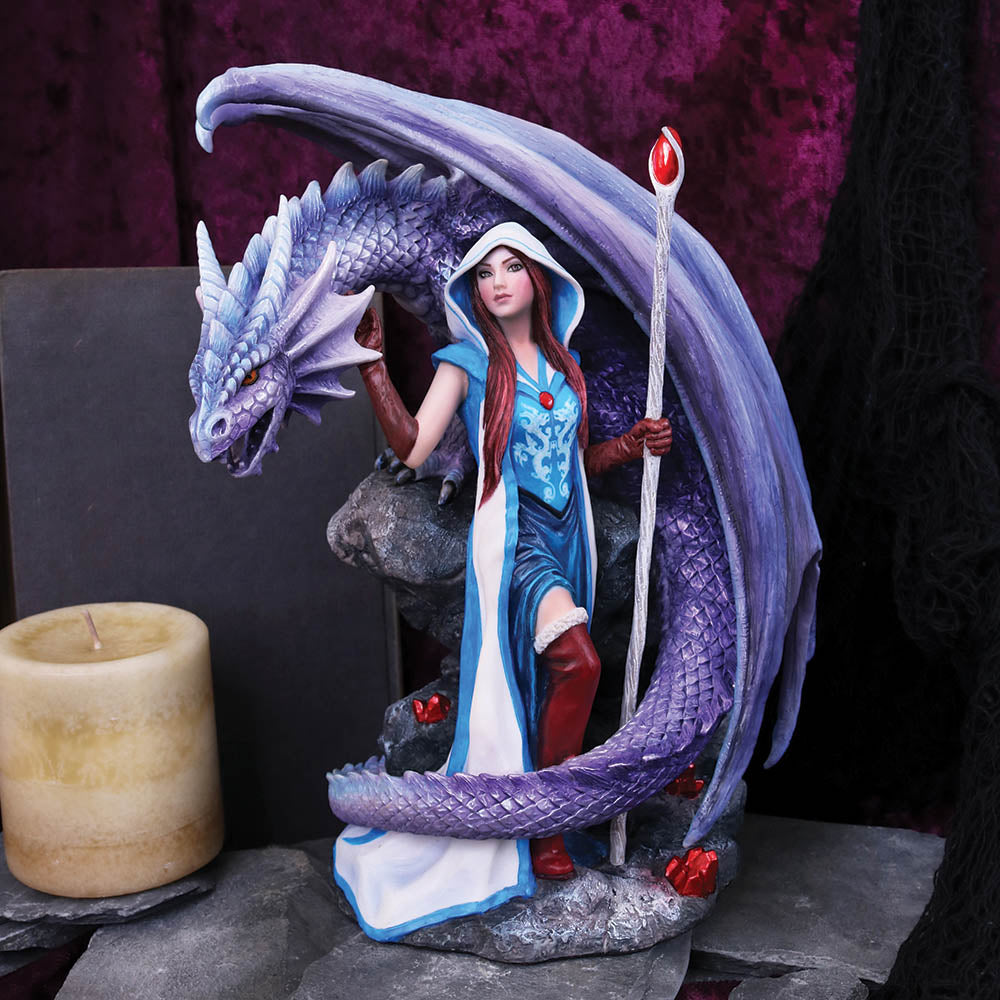 Dragon Mage by Anne Stokes 24cm Dragon Figurine: 1 - Figurines Medium (15-29cm) By Anne Stokes