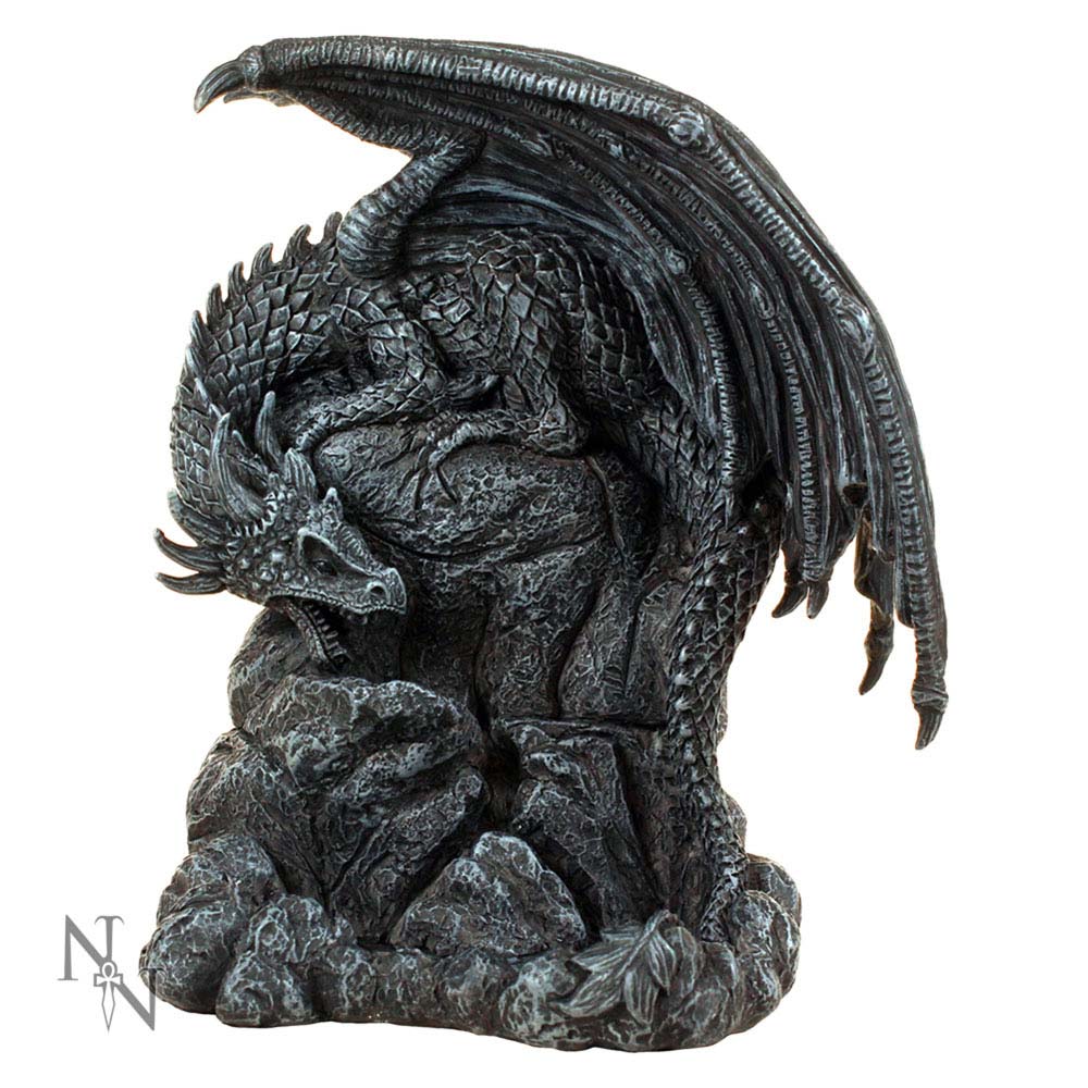 Dragon Pool Backflow Incense Burner 19cm: 3 Incense Holders By NN Designs