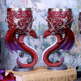 Dragons Devotion Twin Dragon Heart Set of Two Goblets: 1 - Goblets & Chalices By NN Designs