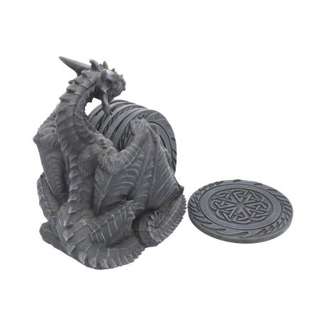 Dragons Lair Black Dragon Coaster Set: 5 - Coasters By Gift Moments