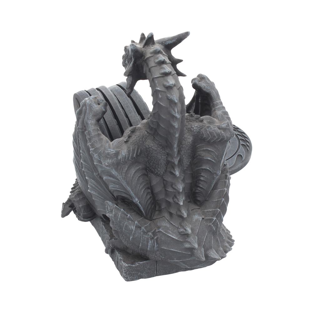 Dragons Lair Black Dragon Coaster Set: 4 - Coasters By Gift Moments