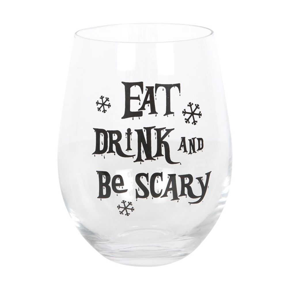 Eat Drink & Be Scary Stemless Glass: 2 - Glassware By Gift Moments