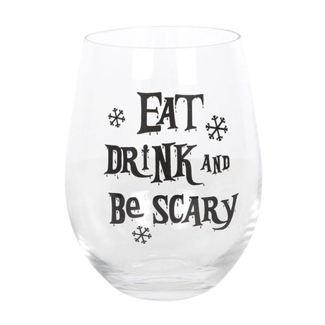 Eat Drink & Be Scary Stemless Glass: 2 - Glassware By Gift Moments