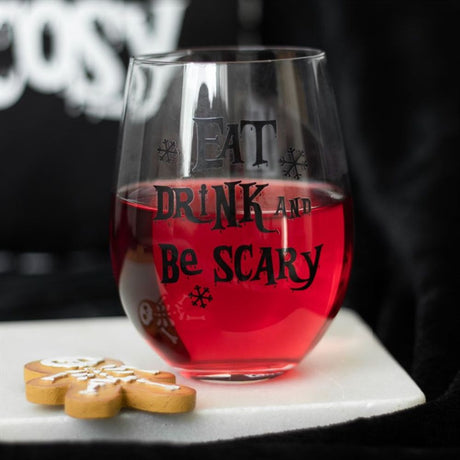 Eat Drink & Be Scary Stemless Glass: 1 - Glassware By Gift Moments