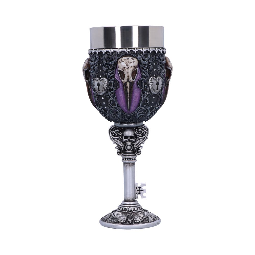 Edgar Allen Poe Nevermore Raven Goblet - Shop Goblets & Chalices At Gift Moments - 2