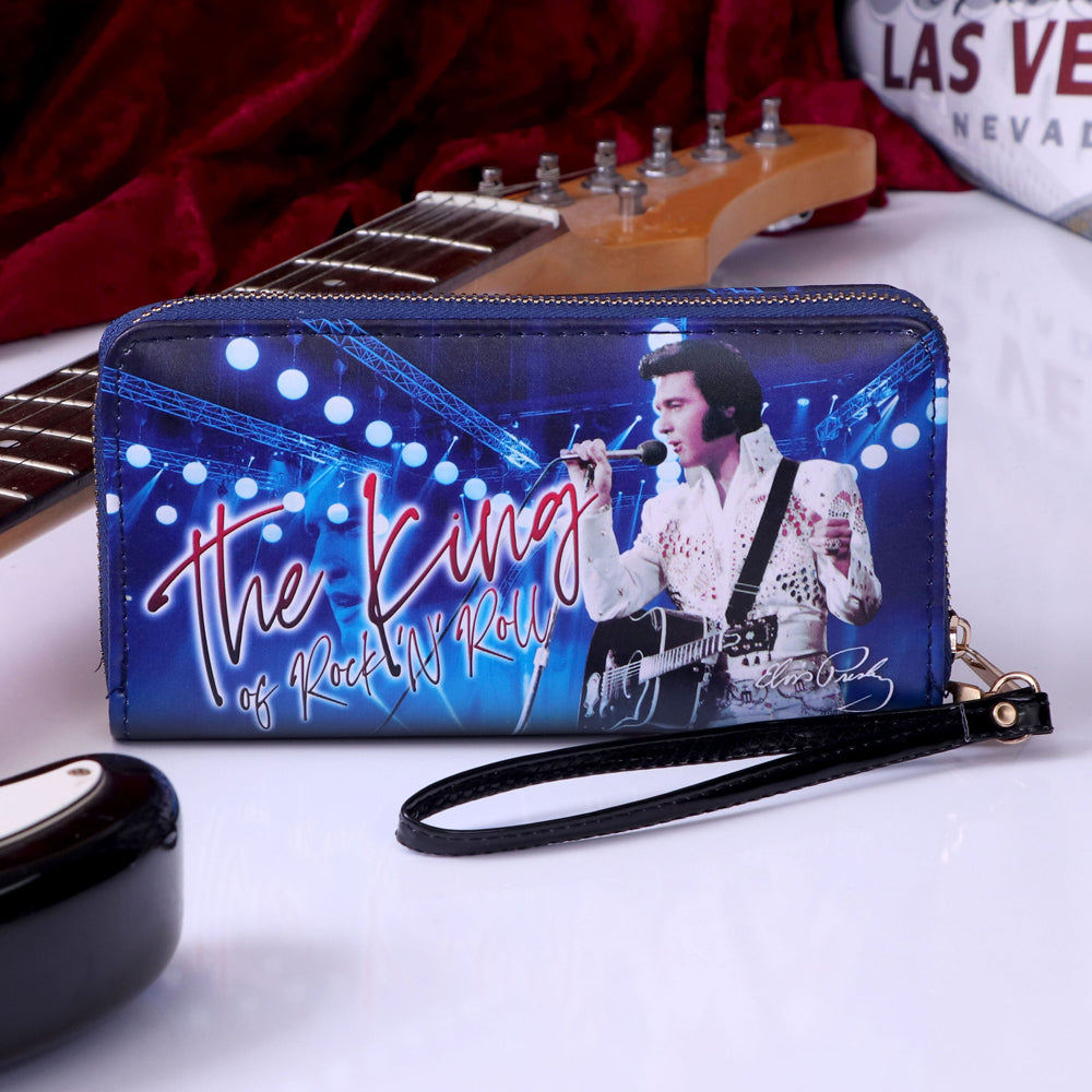 Elvis The King of Rock and Roll Blue Womens Purse: 1 - Purses By Elvis Presley