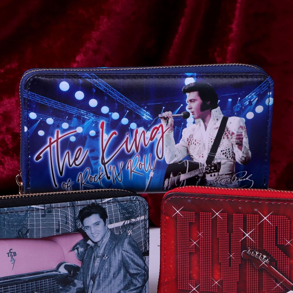 Elvis The King of Rock and Roll Blue Womens Purse: 8 - Purses By Elvis Presley