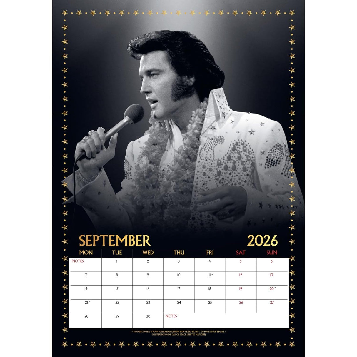 Elvis Presley A3 Calendar 2026: 2 - Calendars By Elvis Presley