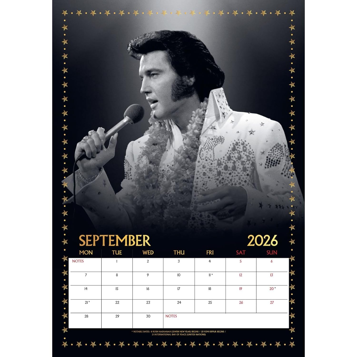 Elvis Presley A3 Calendar 2026: 2 - Calendars By Elvis Presley