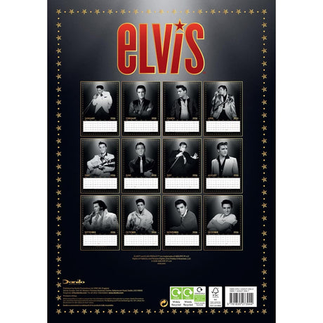 Elvis Presley A3 Calendar 2026: 4 - Calendars By Elvis Presley