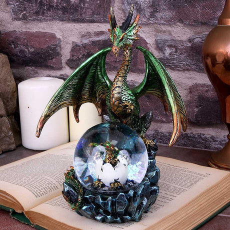 Emerald Oracle Green Dragon Fortune Seer Figurine 19cm: 1 - Snow Globes By Gift Moments