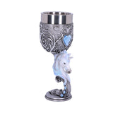 Enchanted Hearts Twin Unicorn Heart Set of Two Goblets: 3 - Goblets & Chalices By NN Designs