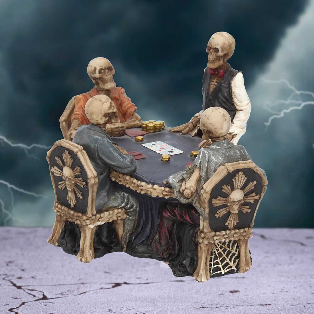 End Game Skeleton Poker Game 16cm: 1 - Figurines Medium (15-29cm) By Gift Moments