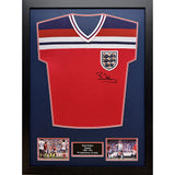 Framed Bryan Robson Signed England FA 1982 Shirt: 1 - Signed Memorabilia By England