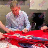 Framed Bryan Robson Signed England FA 1982 Shirt: 2 - Signed Memorabilia By England