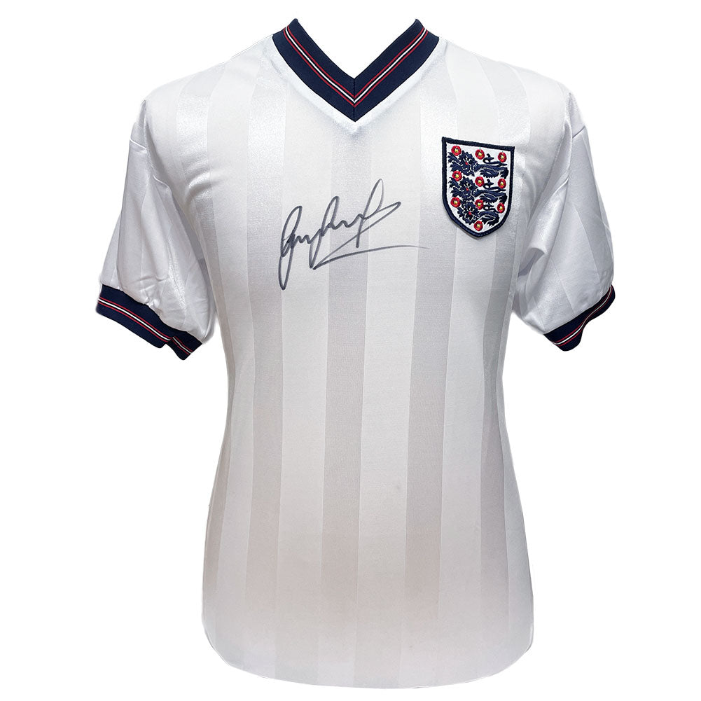 England FA 1986 Lineker Signed Shirt: 1 - Signed Memorabilia By England