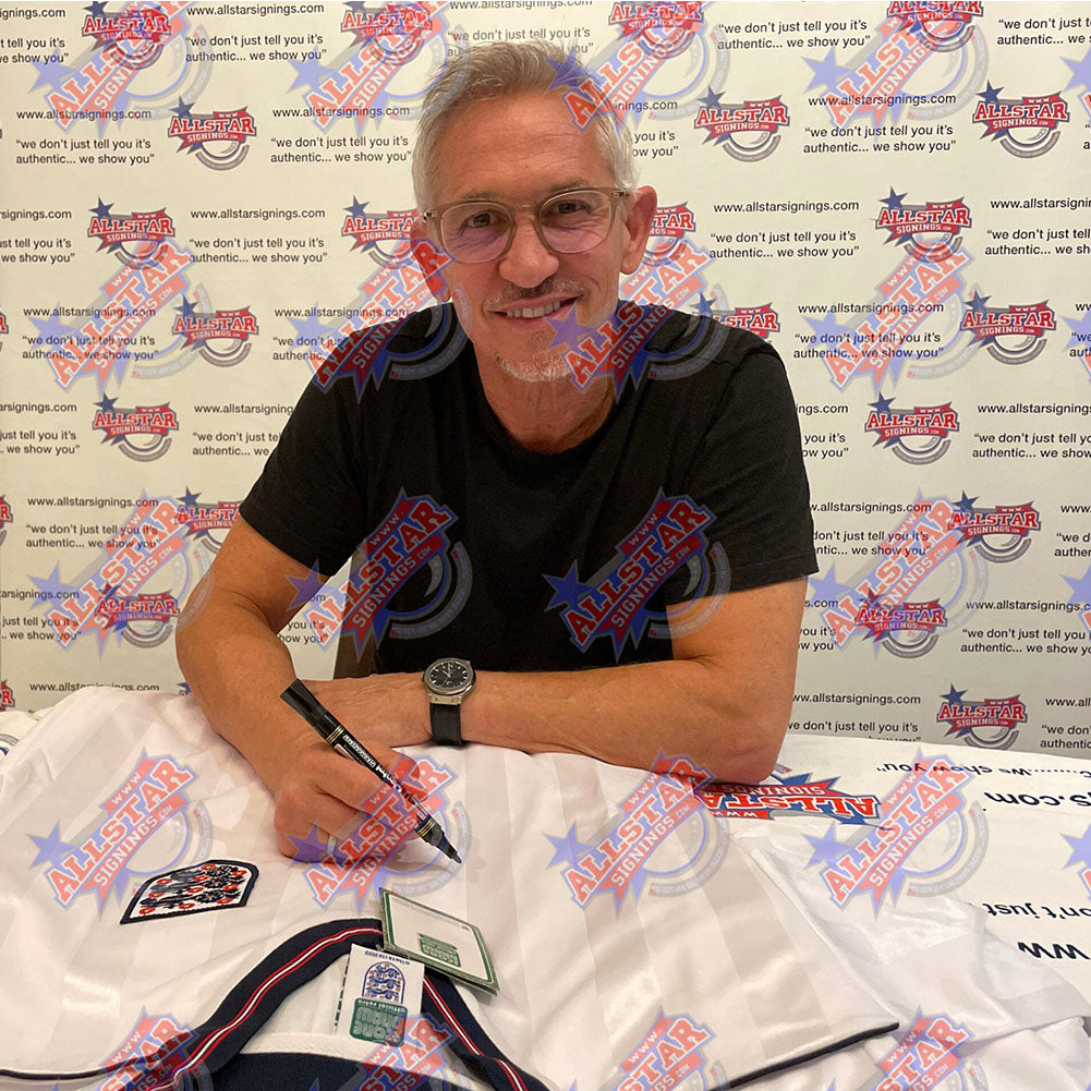 Lineker Signed England FA 1986 Shirt: 2 - Signed Memorabilia By England