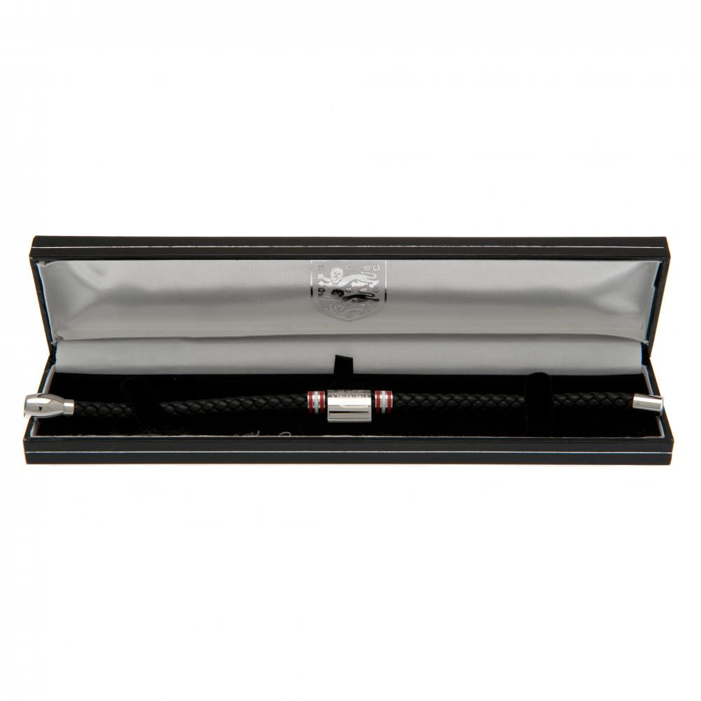 England FA Colour Ring Leather Bracelet: 3 - Jewellery By England