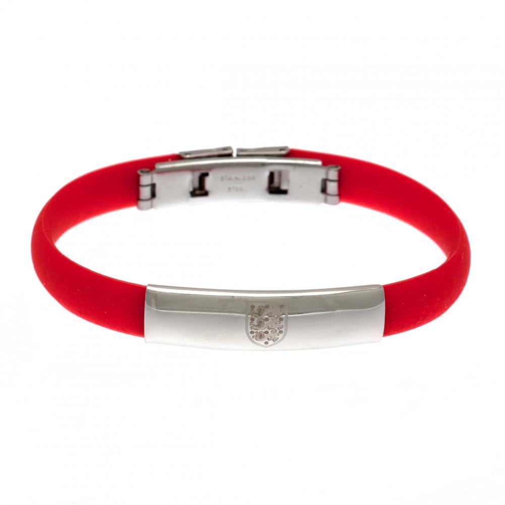 England FA Colour Silicone Bracelet: 3 - Jewellery By England