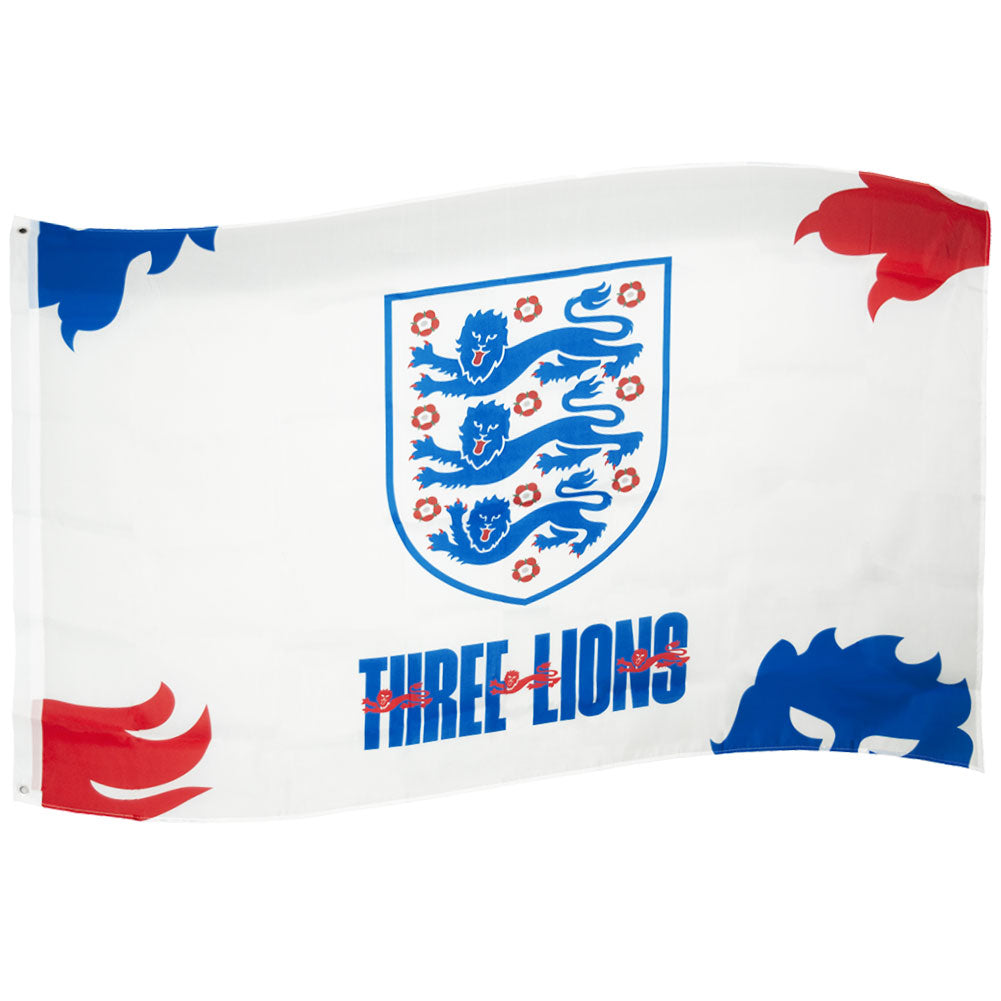England FA 3 Lions Flag: 1 - Flags & Banners By England