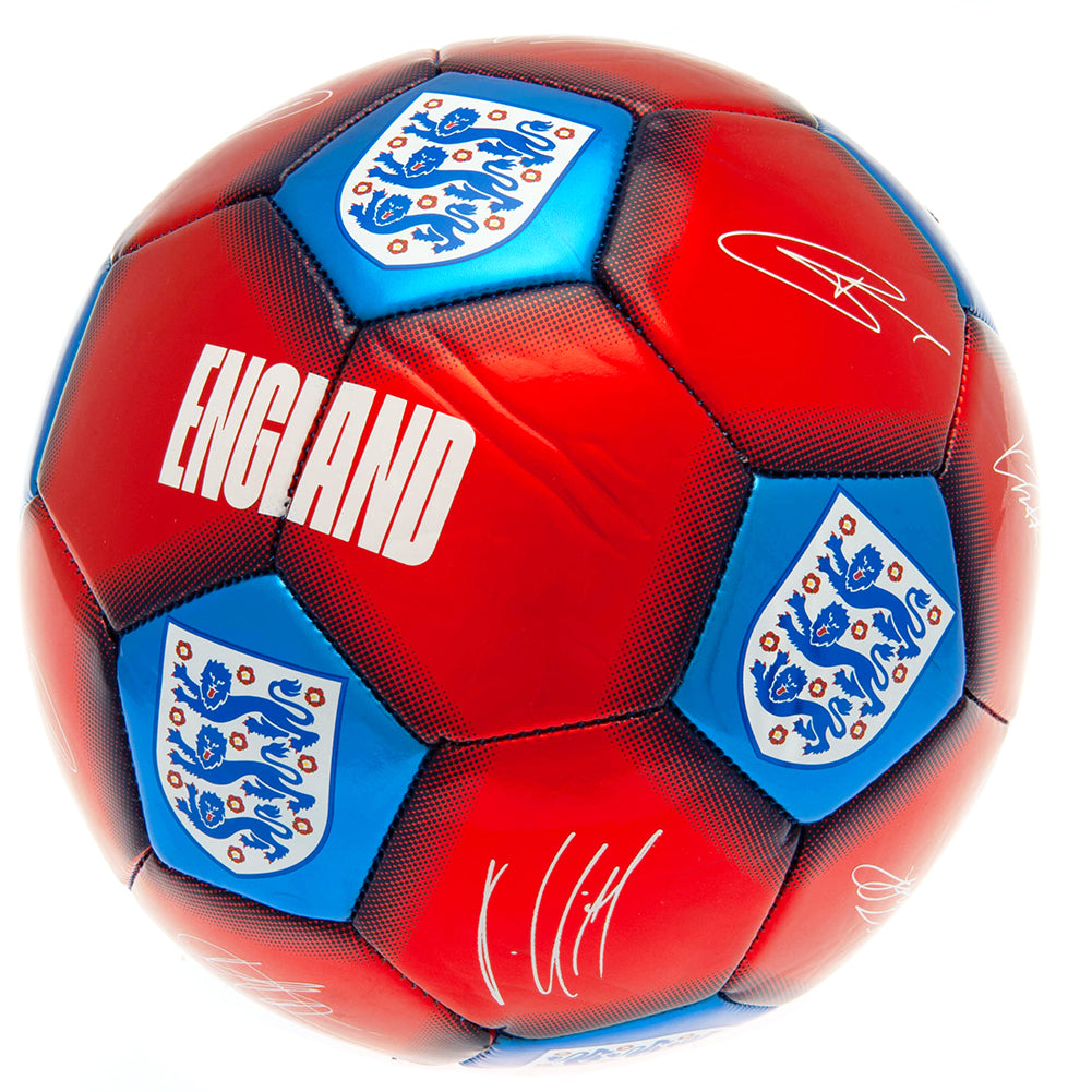 England FA Red & Blue Signature Football: 1 - Balls By England
