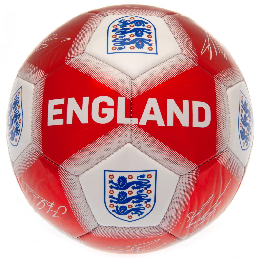 England FA Red & White Signature Football: 2 - Balls By England