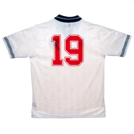 England FA Gascoigne Signed Shirt: 3 - Signed Memorabilia By England