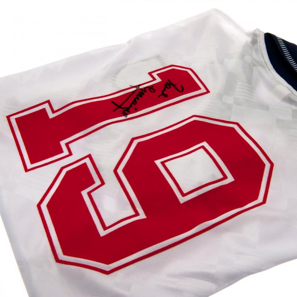 England FA Gascoigne Signed Shirt: 1 - Signed Memorabilia By England