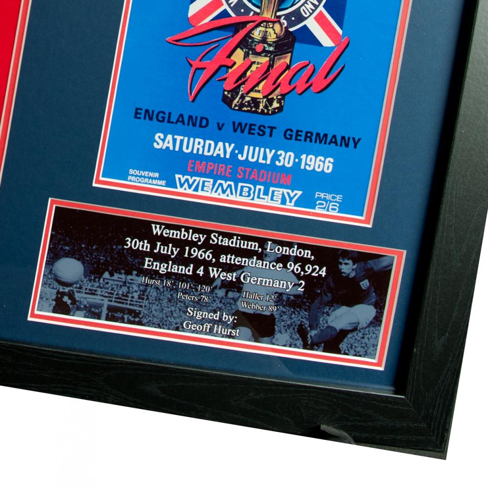 England FA Sir Geoff Hurst Signed Shirt (Framed): 4 - Signed Memorabilia By England