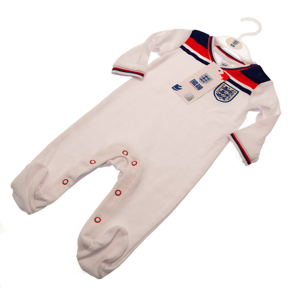 England FA Sleepsuit 82 Retro 6-9 Mths: 3 - Baby Clothing By England