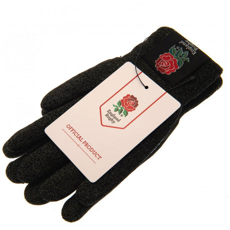 England RFU Luxury Touchscreen Gloves Youths: 4 - Gloves By Gift Moments