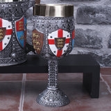 English Three Lions Shield St George Henry IV Wine Goblet: 1 Goblets & Chalices By NN Designs