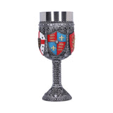 English Three Lions Shield St George Henry IV Wine Goblet: 2 Goblets & Chalices By NN Designs