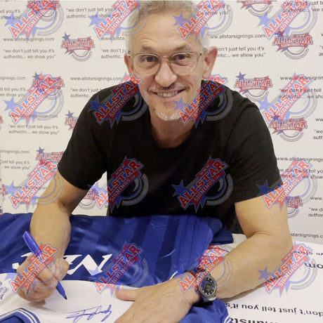 Everton FC 1986 Lineker Signed Replica Shirt: 2 - Signed Memorabilia By Everton