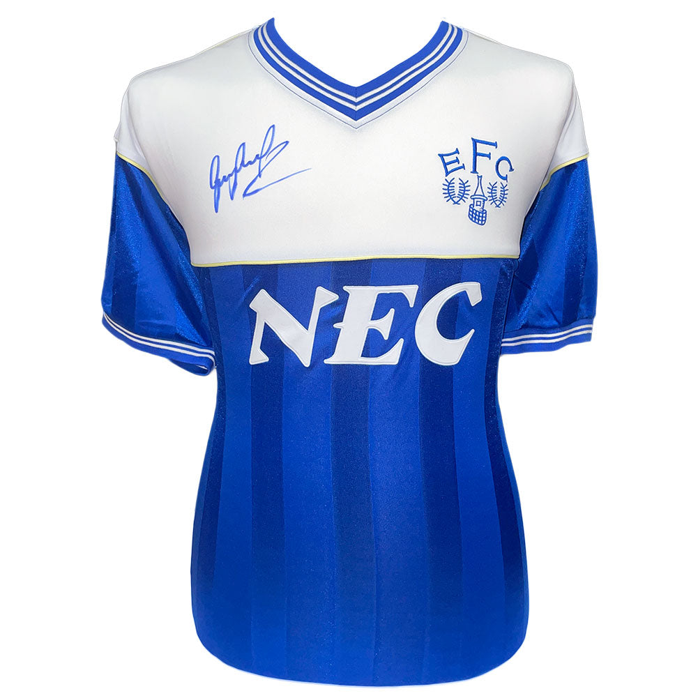 Everton FC 1986 Lineker Signed Shirt: 1 - Signed Memorabilia By Everton