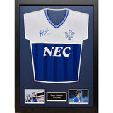 Everton FC 1986 Lineker Signed Shirt (Framed): 1 - Signed Memorabilia By Everton