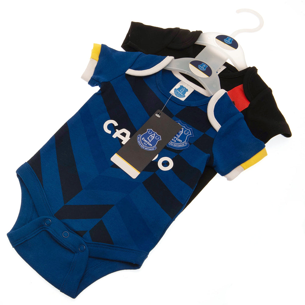 Everton FC 2 Pack Bodysuit 0-3 Mths: 3 - Baby Clothing By Everton