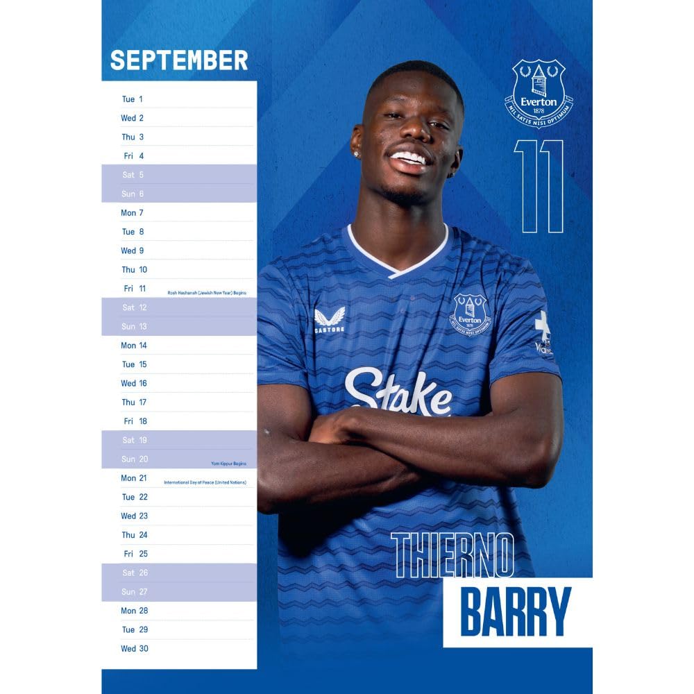 Everton FC A3 Calendar 2026: 2 - Calendars By Everton