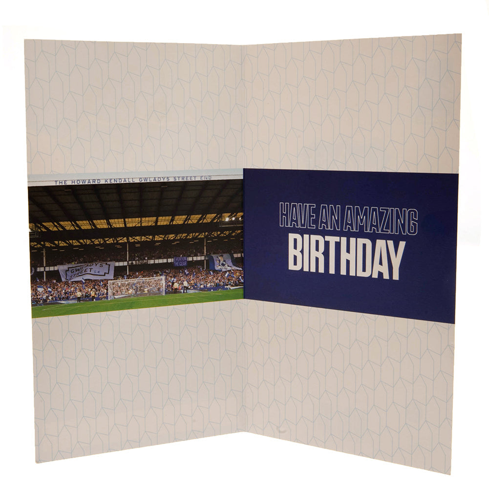 Everton FC Birthday Card Personalised: 3 - Greeting Cards By Everton
