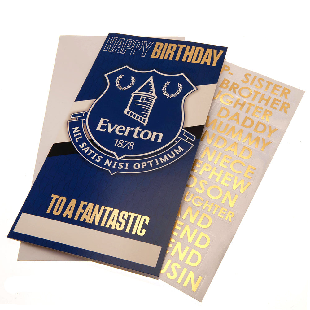 Everton FC Personalised Birthday Card: 1 - Greeting Cards By Everton