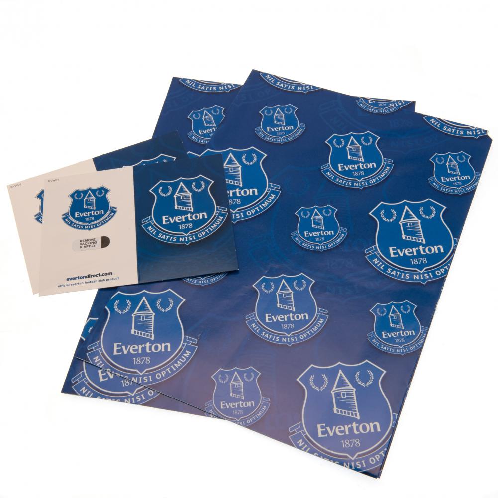 Everton FC Crest Gift Wrap - Shop Gift Wrap & Bags At Gift Moments - 1