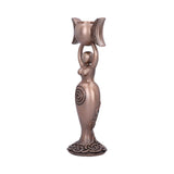 Exclusive Bronze Spiral Goddess Candle Holder 20.3cm: 3 - Candles & Holders By NN Designs