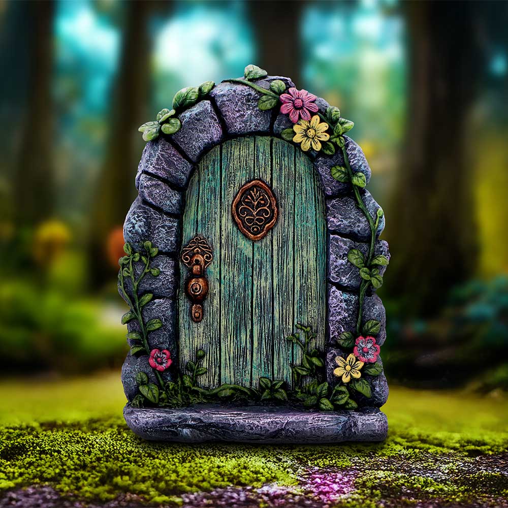 Fae’s Forest Welcome Fairy Door: 1 - Figurines Medium (15-29cm) By NN Designs