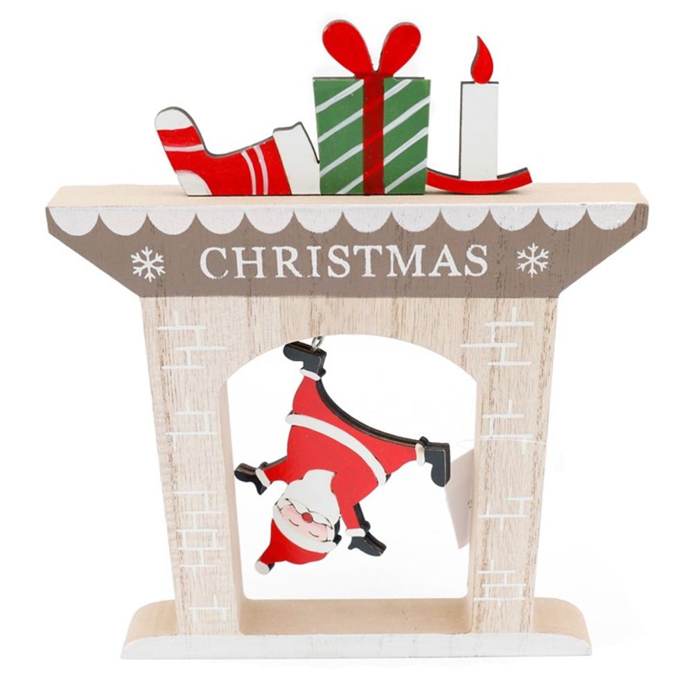 Santa’s Fireplace Holiday Decoration 22cm: 1 - Christmas Decorations By Gift Moments