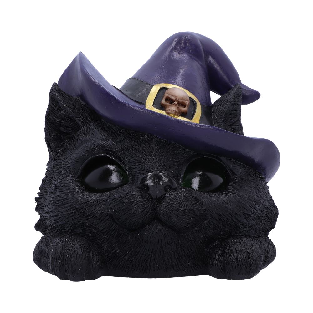 Familiar Grin black cat head with light up eyes 13.8cm: 2 - Figures & Collectables By Gift Moments